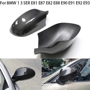 Для BMW 1 3 SER Coupe E81 E87 E82 E88 E90 E91 E92 E93 2009-2012 Карбоновые Автомобильные Крышки Зеркал заднего Вида Из углеродного Волокна, Аксессуары для отделки