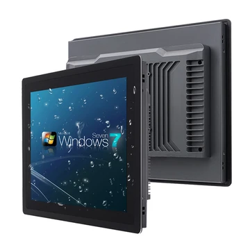 10,4-Дюймовый Промышленный Компьютер Со встроенной планшетной панелью PC All-in-one с емкостным сенсорным экраном, Встроенным WiFi для Win10 Pro