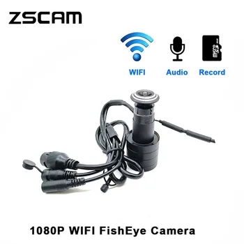 XMEye Крытый 1080P 2MP Wi-Fi Дверной Глазок Домашней Безопасности Мини-Глазок IP-камера P2P Датчик движения RTSP Cam Встроенный Аудио