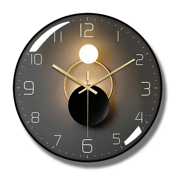 Креативные настенные часы, Бесшумные Пластиковые Настенные часы, современный дизайн, украшения для гостиной, Подвесной Светильник для спальни Reloj De Pared Yerro