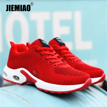 JIEMIAO/ Женские легкие кроссовки для бега, дышащие женские кроссовки из сетки, нескользящие мужские Спортивные повседневные кроссовки для бега