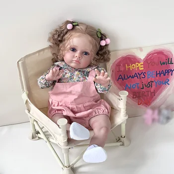 24-дюймовая возрожденная кукла для маленьких девочек Tutti Высококачественная уже готовая расписная кукла ручной работы с 3D кожей