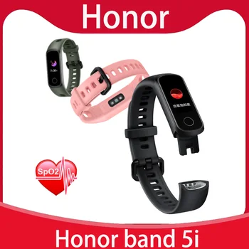 Оригинальный смарт-браслет Honor Band 5i, смарт-часы Honor, спортивный трекер для сна, плавания, кислорода в крови SpO2