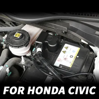 для Honda Civic 10th 2016 17 2018 2019 2020 2021, моторный отсек, отрицательная крышка батарейного отсека, украшение крышки батарейного отсека
