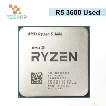 AMD Ryzen 5 3600 R5 3600 3,6 ГГц Используется игровой Zen 2 с шестиядерным двенадцатипоточным процессором 7 НМ 65 Вт L3 = 32 М 100-000000031 Сокет AM4