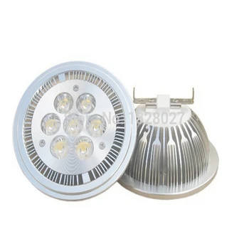 Мощный Светодиодный Прожектор AR111 7X2 Вт 14 Вт G53 Из алюминиевого Сплава, Лампы AC85-265V/DC12V, Заменяют Галогенные Лампы Для бизнес-освещения