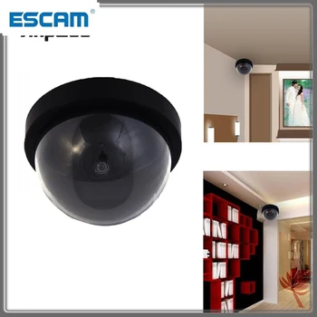 Поддельная камера видеонаблюдения с мигающим светодиодом ESCAM 003 для наружного или внутреннего использования, реалистичная камера для безопасности