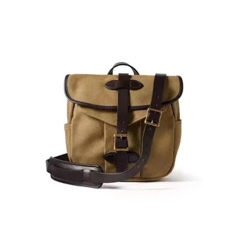 Американская ретро мужская маленькая сумка через одно плечо с диагональным крестом, деловая повседневная ретро холщовая женская маленькая сумка через плечо, модная сумка