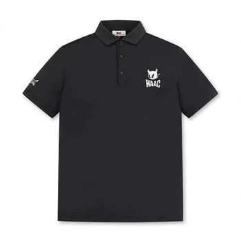 Рубашка для гольфа Waac, Мужская футболка с короткими рукавами, 23 Летняя Новая тонкая рубашка-поло с отворотом для отдыха, Спортивная быстросохнущая рубашка для гольфа