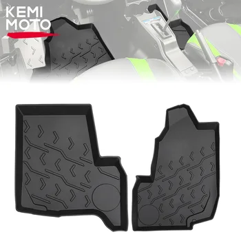 Коврики KEMIMOTO для Kawasaki Teryx KRX 4 1000 2020-2023 Напольные покрытия для переднего ряда, Коврики для Слякоти, Аксессуары для ног (2 шт.)