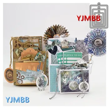 YJMBB 2021 Новая Нерегулярная Графическая Этикетка Card #1 Форма Для Резки металла Альбом Для Вырезок Бумага DIY Card Craft Тиснение Высечка