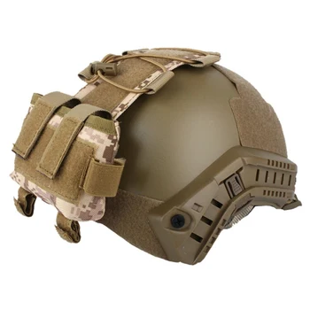 LUC Тактический чехол MK2 Батарейный отсек для шлема Камуфляжный Охотничий Страйкбольный шлем Сумки для балансировки веса Шлема Сумки для хранения батареек