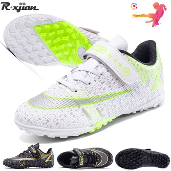 Детская футбольная обувь для мальчиков и девочек, нескользящая студенческая шина, тренировочная футбольная обувь, детские кроссовки с искусственным покрытием TF/Ag, кроссовки