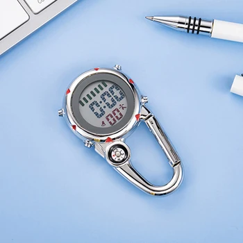 Цифровые Часы с карабином Спортивные Часы Модные Электронные Светящиеся часы Мужские Альпинистские Часы Подарок