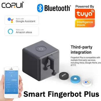 Голосовое Управление Tuya Bluetooth Smart Fingerbot Plus Schakelaar Bot Knop Switch Умный Дом Работает С Tuya Alexa Google Assistent