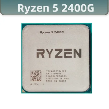 Процессор R5 2400G 3,6 ГГц Четырехъядерный Восьмипоточный 65 Вт Процессор YD2400C5M4MFB с разъемом AM4 ryzen