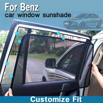 Магнитный солнцезащитный козырек на переднее боковое стекло автомобиля из 2 предметов для Benz A CLASS-W176 B CLASS-W246 C CLASS-W205 E CLASS-W213 S CLASS-W221