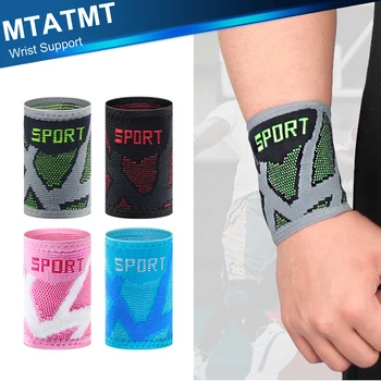 MTATMT 2шт нейлоновый вязаный браслет на запястье - Легкий, эластичный и дышащий - Для мужчин, Женщин - для пота, спорта, Физических упражнений, разминки, тренажерного зала
