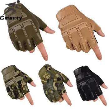 Уличные тактические перчатки в стиле милитари, армейские, для рыбалки с полупальцами, спортивные, унисекс, перчатки для велоспорта