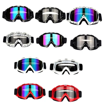 Защитные очки для верховой езды, Лыжные очки, мотоциклетные очки, ветрозащитный гоночный шлем-Защитные очки