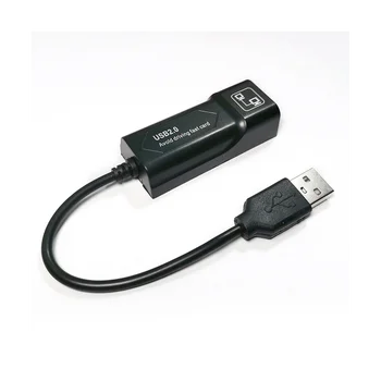 USB 2,0 к RJ45 10/100 Мбит/с USB Ethernet Адаптер Сетевая карта LAN USB Сетевой адаптер Lan RJ45 Карта для ПК Ноутбука