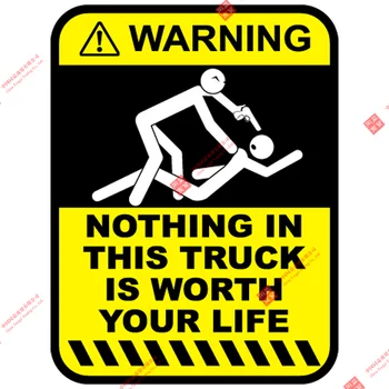 Забавное предупреждение Ничто в этом грузовике не стоит вашей жизни, Наклейка на окно, наклейка на гоночный мотоциклетный шлем, наклейки