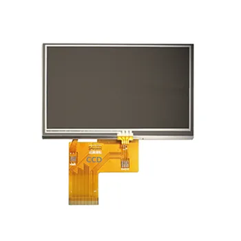 4,3 дюймовый резистивный сенсорный экран TFT LCD экран RGB интерфейс 480x272 яркий дисплей железная рамка из нержавеющей стали