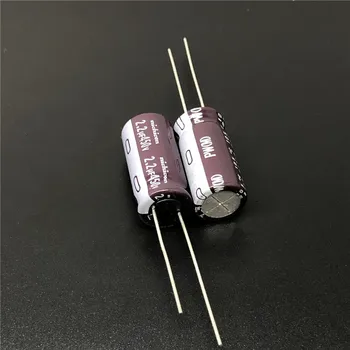 10шт 2,2 мкФ 450 В алюминиевый электролитический конденсатор серии NICHICON PW 10x20 мм с низким сопротивлением и длительным сроком службы 450 В 2,2 мкФ