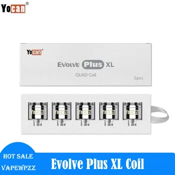 5 шт./упак. Оригинальная Yocan Evolve Plus XL Сменная Катушка Quad Quartz Coil & Ceramic Donut & Xtal Disc Core для Evolve Plus XL