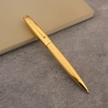 студенческая металлическая ручка золотой Рисунок подарочная шариковая РУЧКА из НЕРЖАВЕЮЩЕЙ СТАЛИ