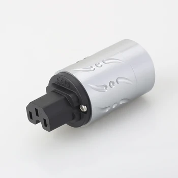 VF502IEC Выборг штекер из чистой меди кабель питания подключите разъемы из чистой меди питания IEC HiFi аудио шнур питания штепсельные вилки разъема 