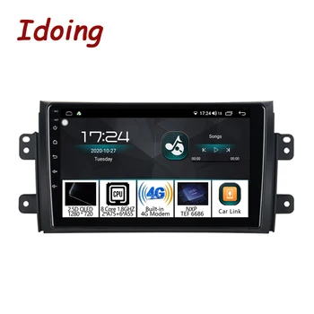 Автомобильный радиоплеер Idoing для Suzuki SX4 1 2006-2014 Для Fiat Sedici 189 2005-2014 Навигационное стерео Видео Аудио головное устройство GPS