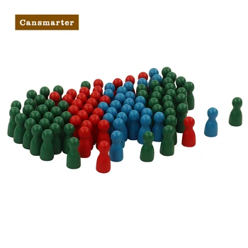 100шт Маленькие Кегли Монтессори Развивающие Деревянные детские математические игрушки Монтессори для Детей