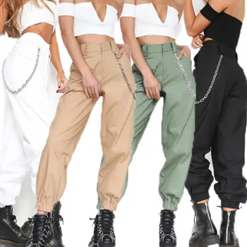 Новые модные камуфляжные спортивные штаны в стиле хип-хоп, джоггеры для танцев, повседневные длинные брюки в стиле Харадзюку, женские брюки-карго